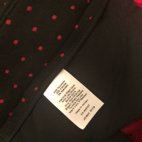 Talbots black w/red dot Hampshire ankle pant NWT - Picture 5 of 8